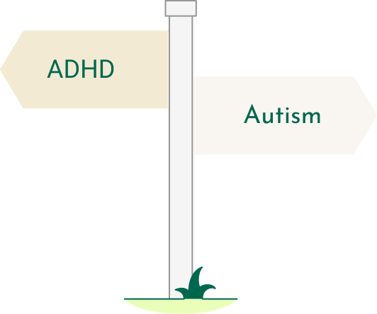vad skiljer adhd och autism åt? illustration